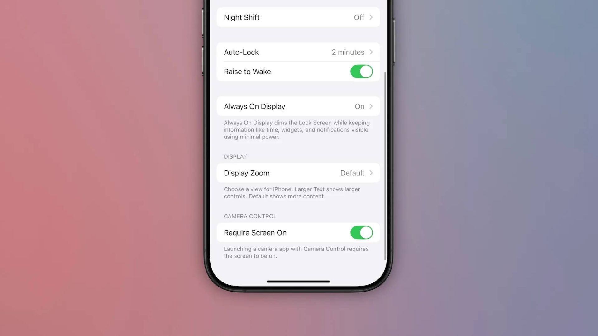 تغییرات Camera Control در ios 18.2 بتا ۳