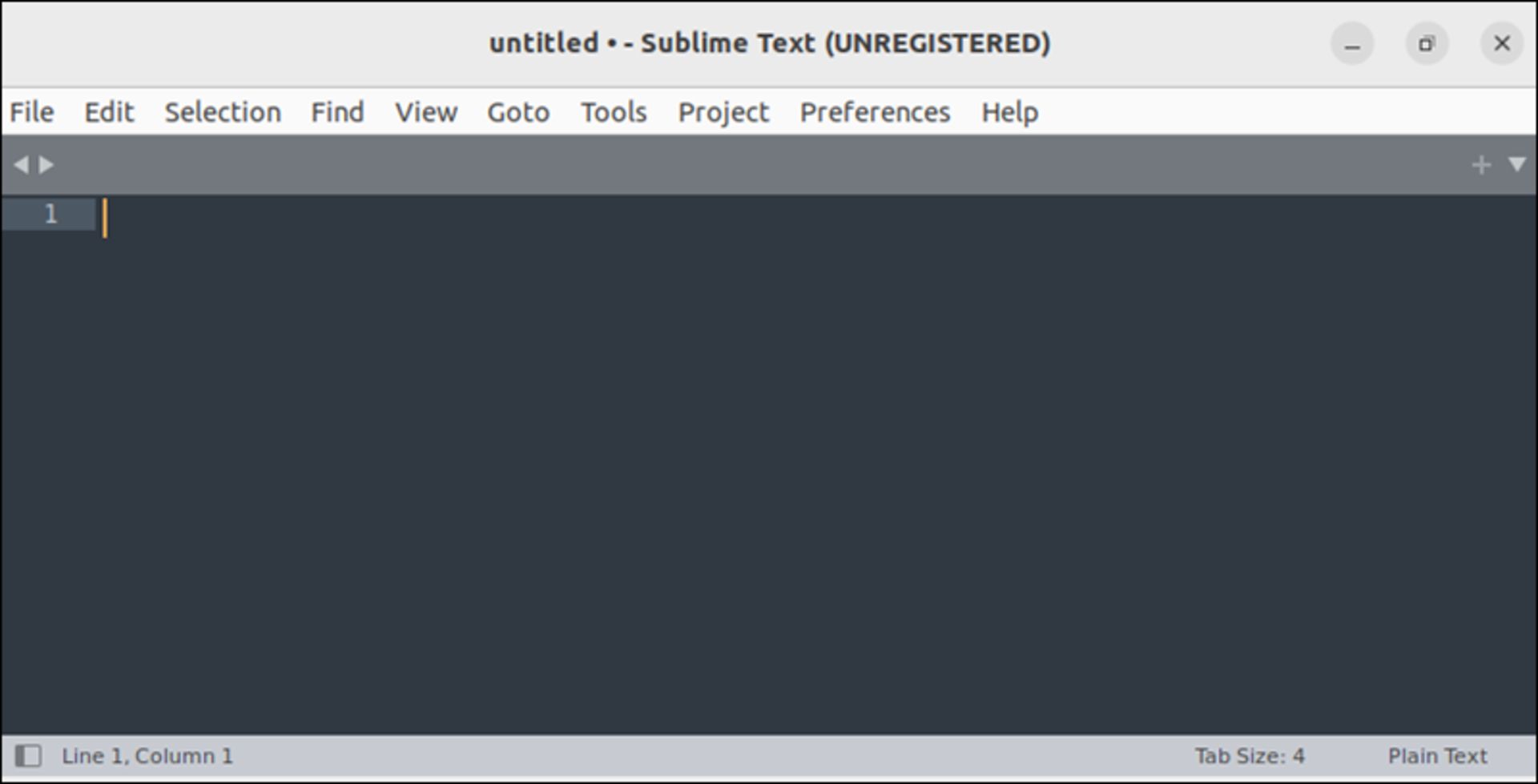 رابط کاربری ویرایشگر متن Sublime Text