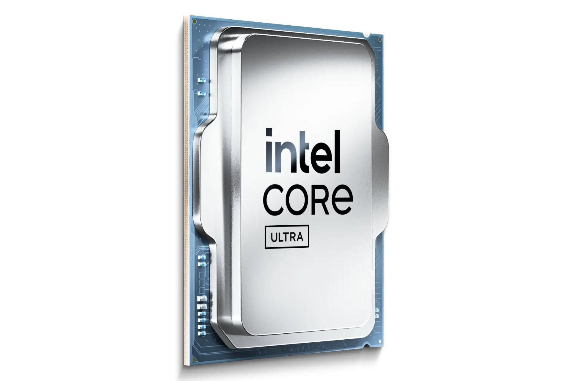 نمای چپ پردازنده اینتل سری Intel Core Ultra 200S